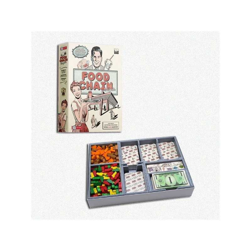 BUNDLE Food Chain Magnate + Organizer Folded Space in EvaCore - accessorio per giochi