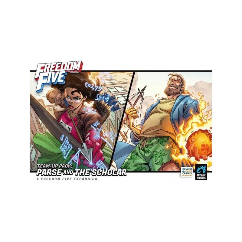 Team-Up Pack Parse and The Scholar: Freedom Five - gioco da tavolo