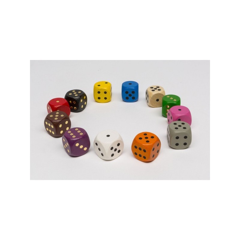 Dado 12mm Nero (100 pezzi) - accessorio per giochi