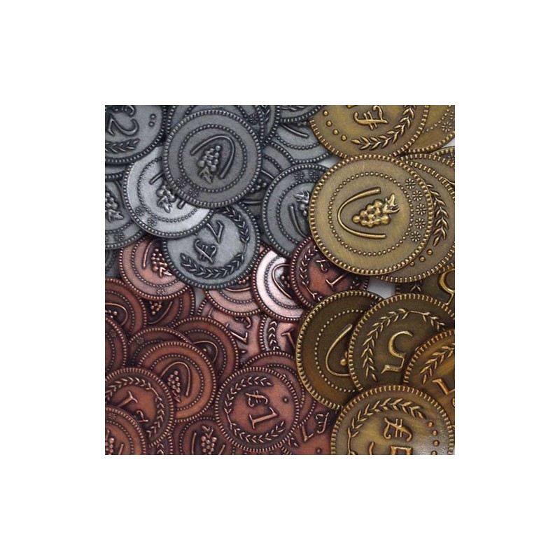 Metal Lira Coins (72 pcs) :Viticulture - accessorio per giochi