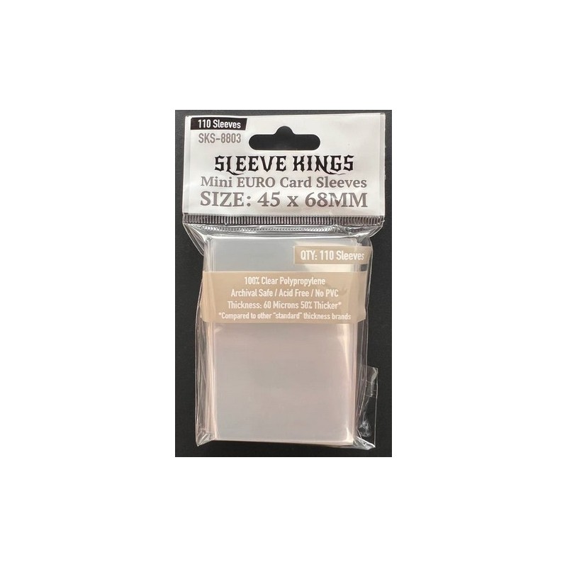 45x68 mm bustine protettive trasparenti Sleeve Kings - 110 bustine (60 microns) SKS8803 - accessorio per giochi