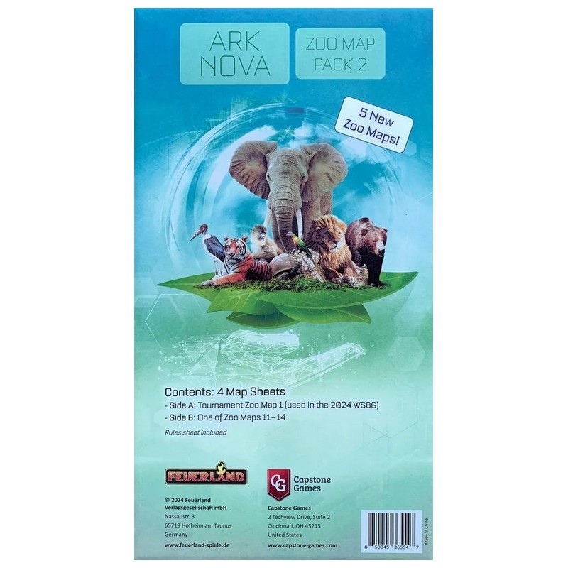 Zoo Map Pack 2: Ark Nova ENG - gioco da tavolo