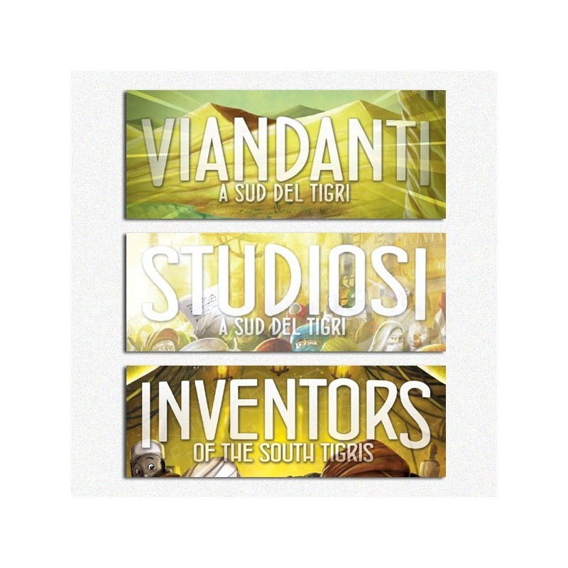 BUNDLE A Sud del Tigri: Viandanti + Studiosi + Inventors - gioco da tavolo