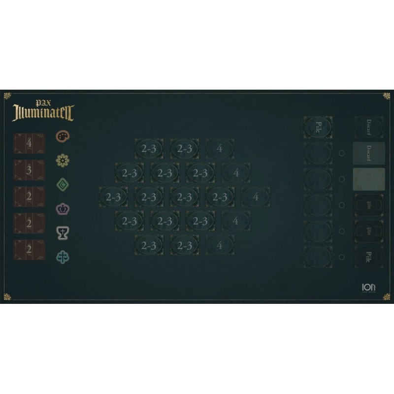 Playmat: Pax Illuminaten (Tappetino) - gioco da tavolo