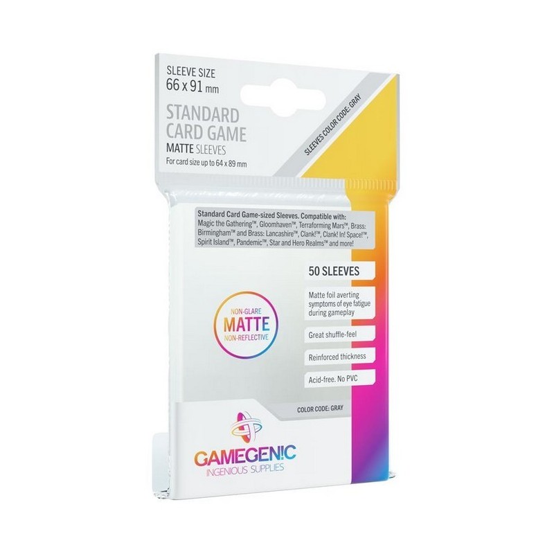 66x91 mm bustine protettive Matte Gamegenic (50) - accessorio per giochi