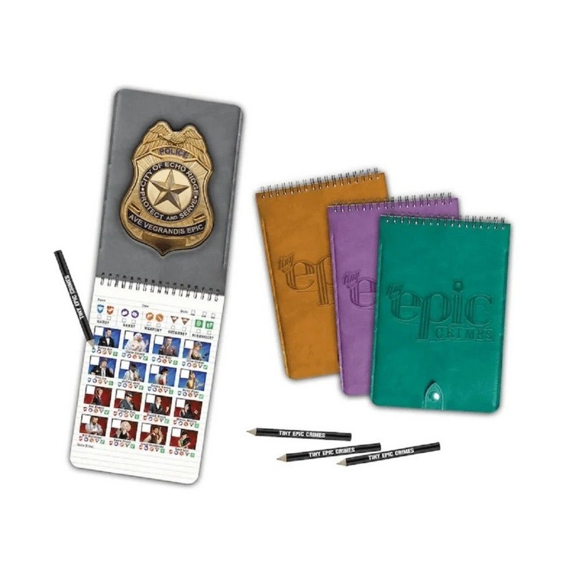 4 Pack Detective Notebooks: Tiny Epic Crimes - gioco da tavolo