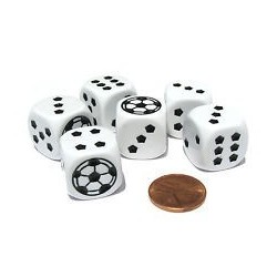 Dado d6 Soccer - K13184