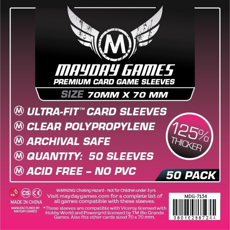70x70 Bustine protettive trasparenti MayDay Premium MDG7134 - accessorio per giochi