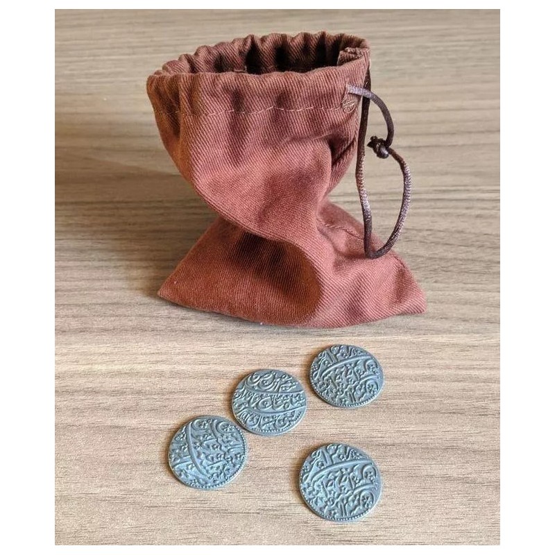 Sacchettino e Monete in metallo: Pax Pamir - gioco da tavolo