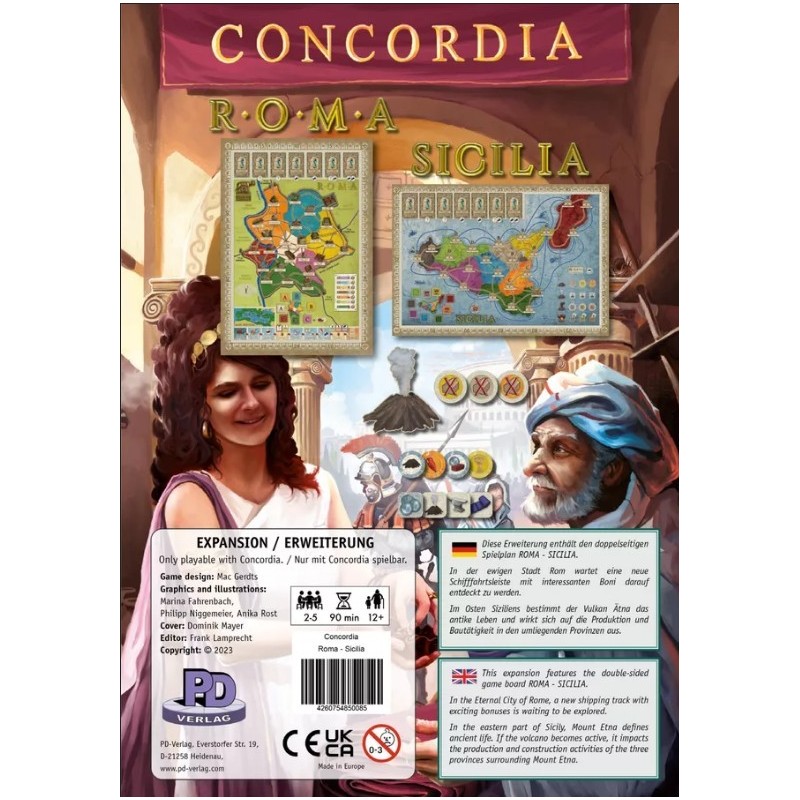 Roma - Sicilia: Concordia ENG - gioco da tavolo