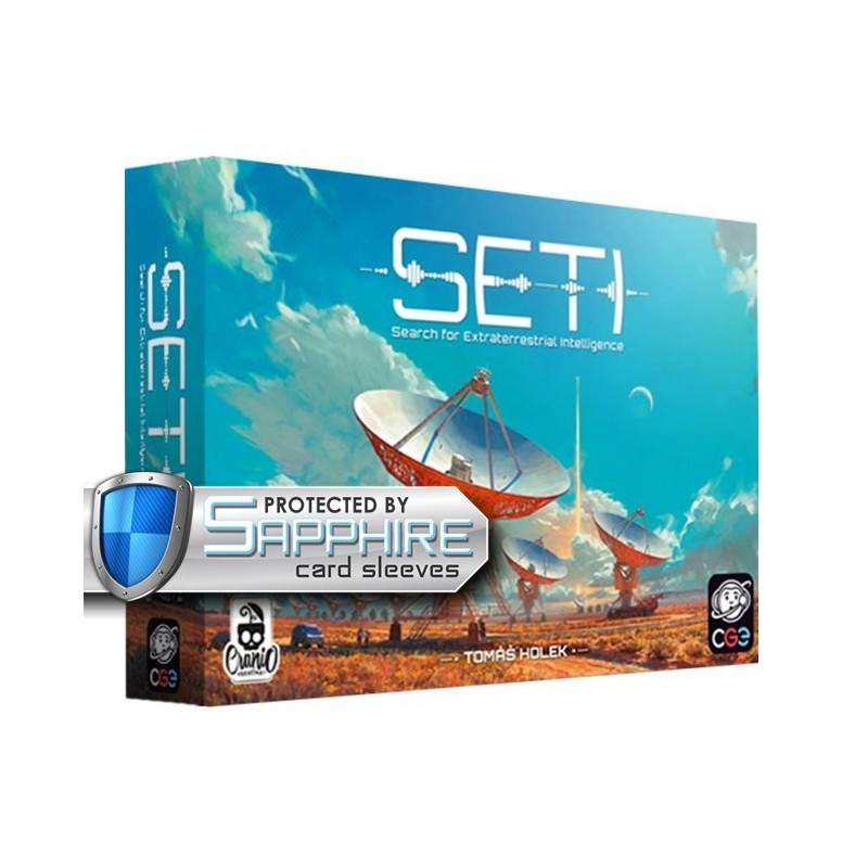 SAFEGAME SETI: Ricerca di Intelligenza Extraterrestre + bustine protettive - gioco da tavolo
