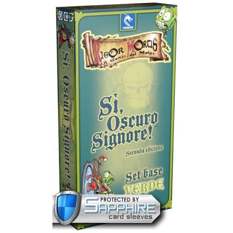 SAFEGAME Sì oscuro signore! - Set Base Verde (2nd Ed.) + bustine protettive - gioco da tavolo