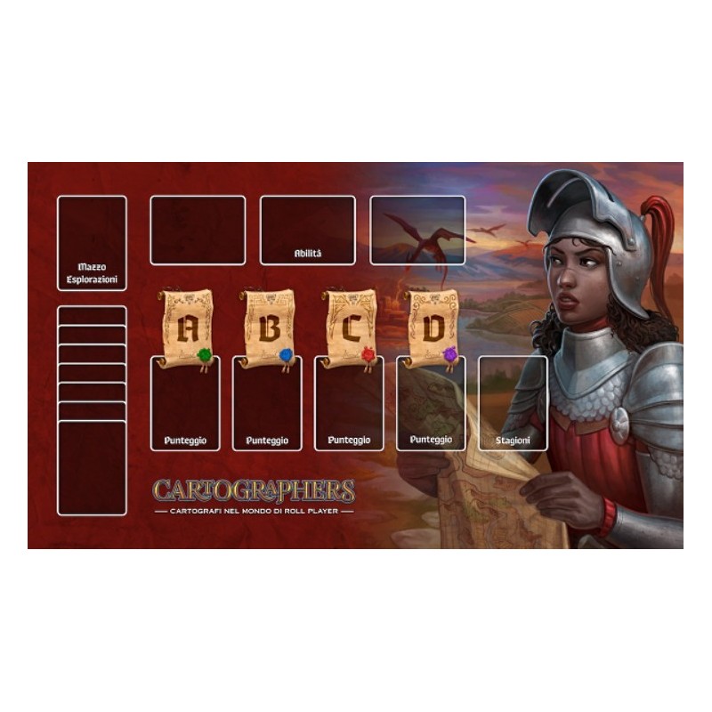 Playmat Heroes: Cartographers ITA (Tappetino) - gioco da tavolo