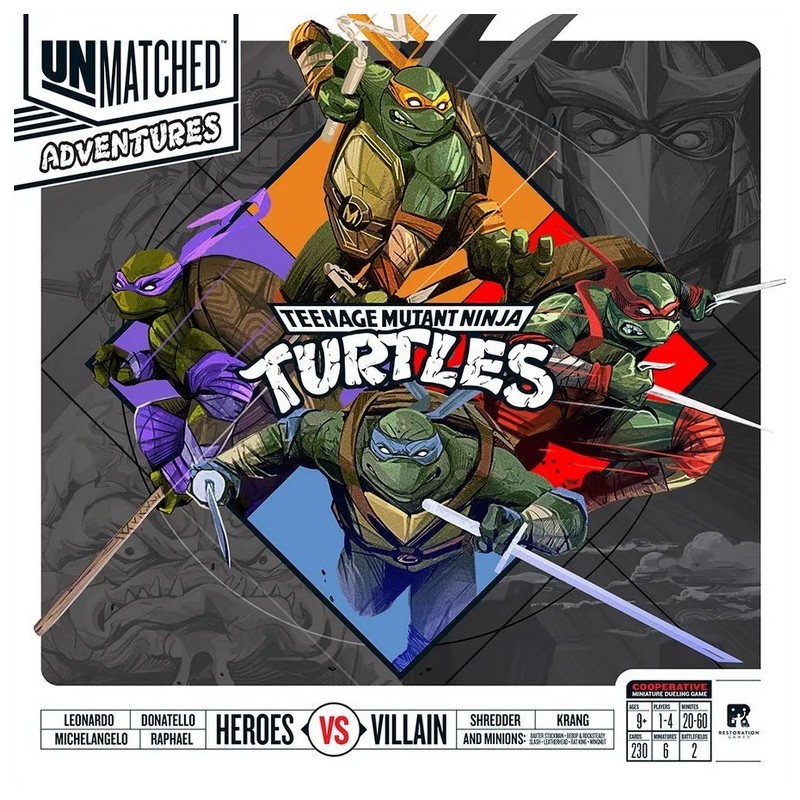 Teenage Mutant Ninja Turtles: Unmatched Adventures ENG - gioco da tavolo