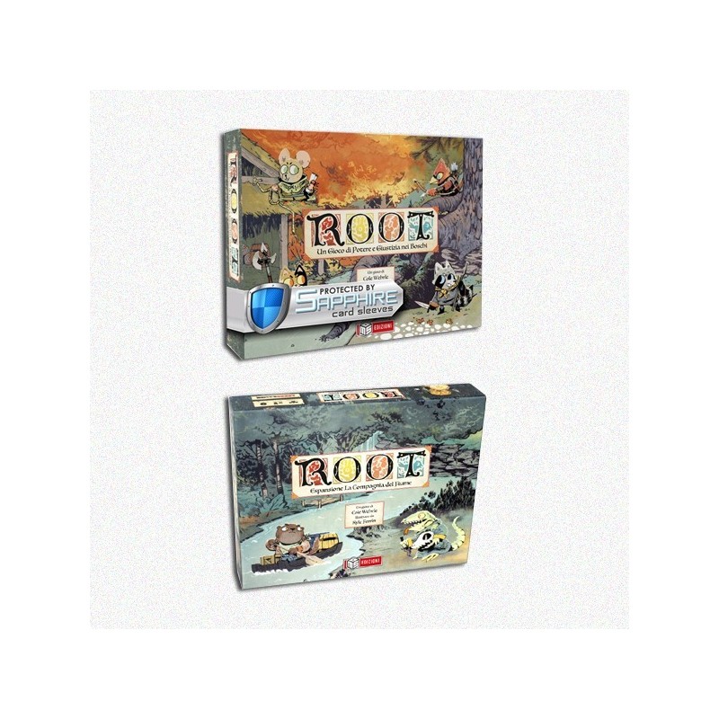 SAFEBUNDLE Root ITA (Ristampa) + La Compagnia del Fiume + bustine protettive - gioco da tavolo