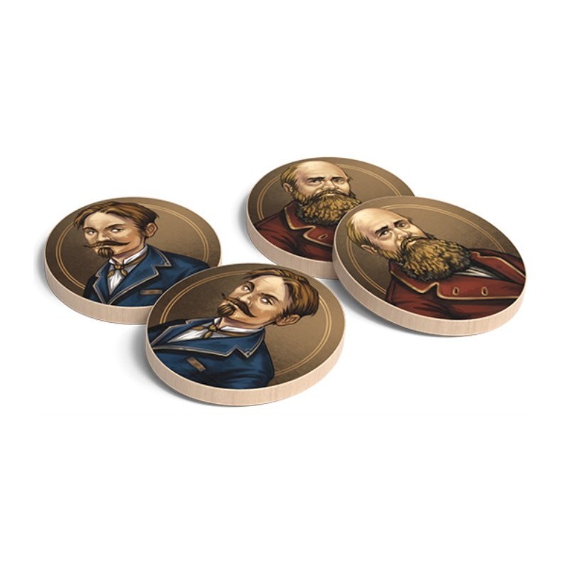 Wooden Patron Tiles: Bone Wars - gioco da tavolo