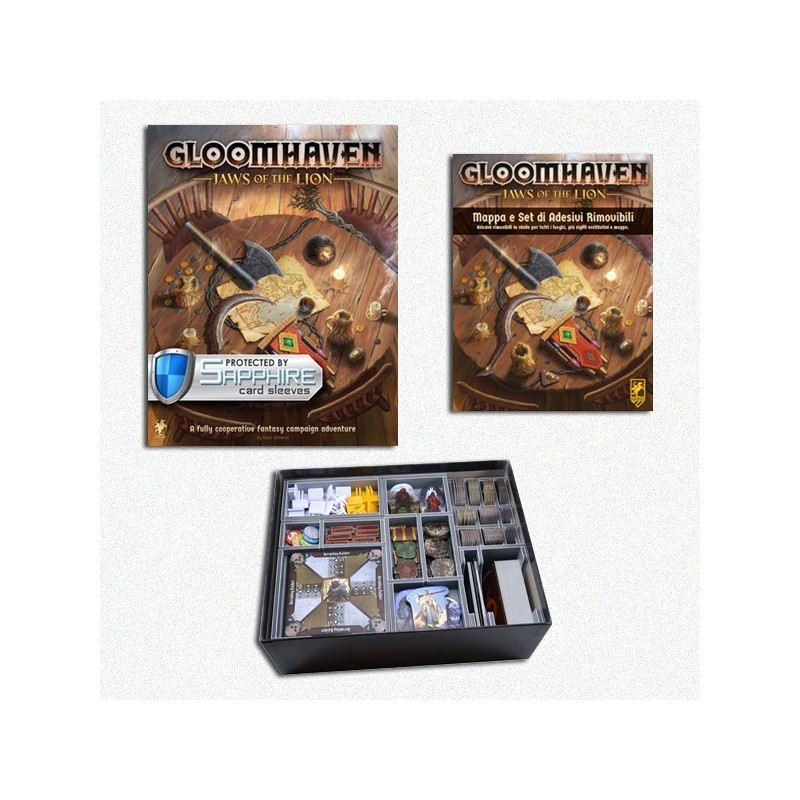 SAFEBUNDLE DELUXE Jaws of the Lion: Gloomhaven - gioco da tavolo