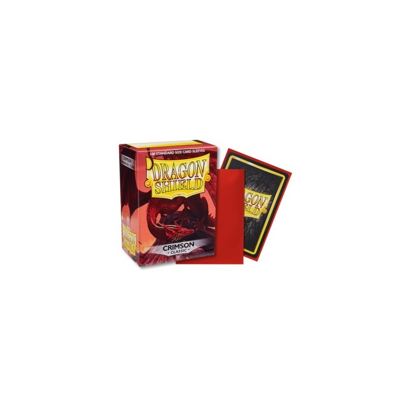 Dragon Shield - Bustine protettive Standard Crimson (100 bustine) - 10021 - accessorio per giochi