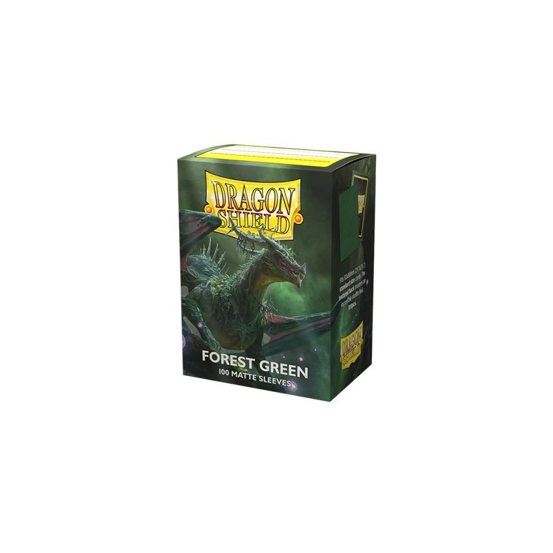 Dragon Shield - Bustine protettive Standard Matte Forest Green (100 bustine) - AT 11056 - accessorio per giochi