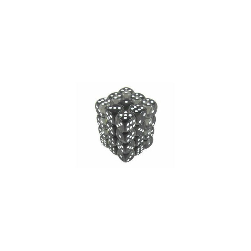 Set 36 dadi D6 12mm Translucent (nero) CHX23808 - accessorio per giochi
