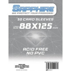 88x125 mm bustine protettive trasparenti Sapphire GRIGIO (50 bustine)(Grey)