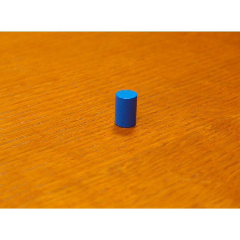 Token cilindrico 10x15 mm blu - accessorio per giochi