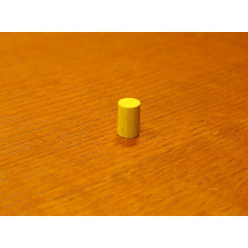Token cilindrico 10x15mm giallo - accessorio per giochi