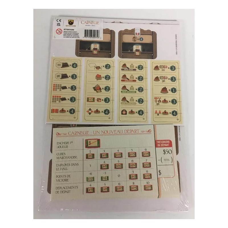Un Nuovo Inizio: Carnegie ENG (Departments and Donations) - gioco da tavolo
