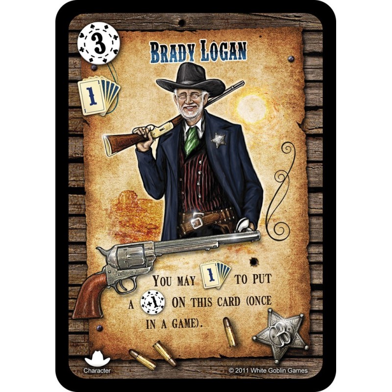 Brady Logan: Revolver Promo Card - gioco da tavolo