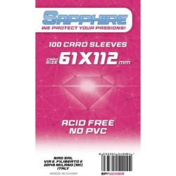 61x112 mm bustine trasparenti Sapphire (100 bustine)(Fucsia)