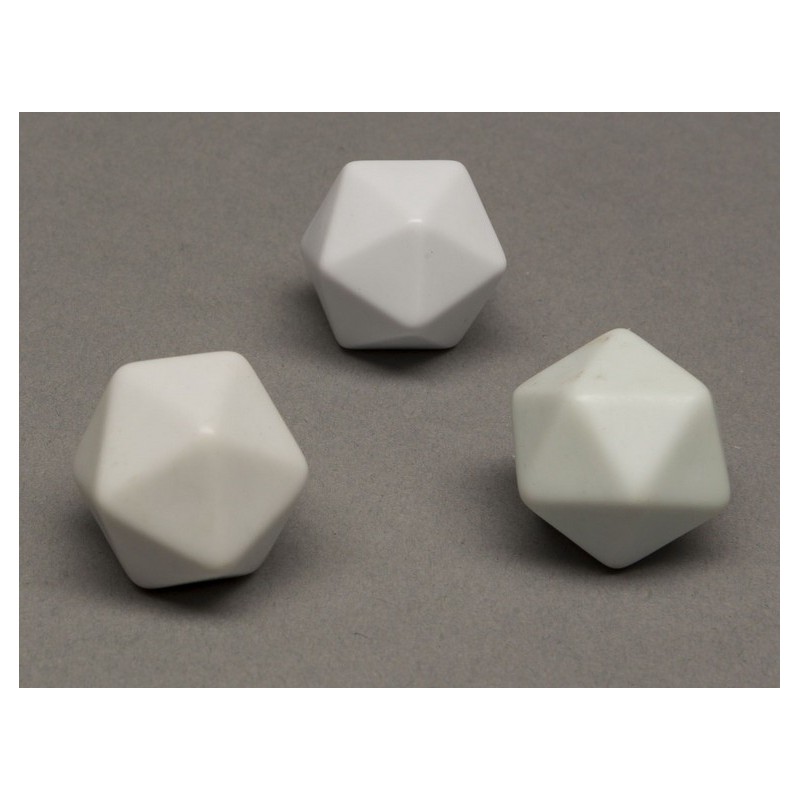 Dado d20 Vuoto (bianco) - accessorio per giochi
