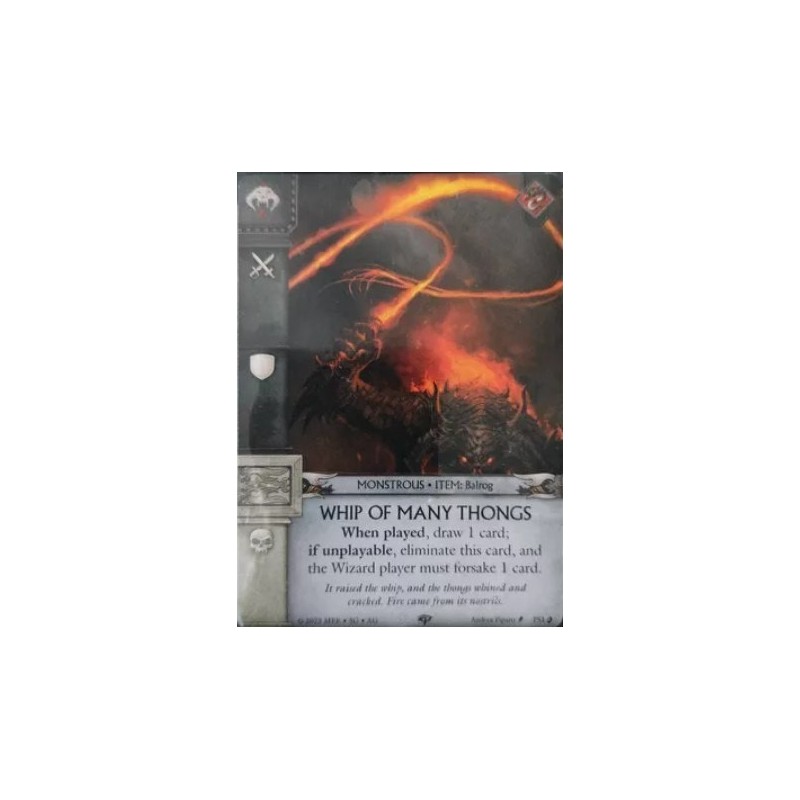 Whip of Many Thongs (Promo) - Against the Shadow - War of the Ring: The Card Game - gioco da tavolo
