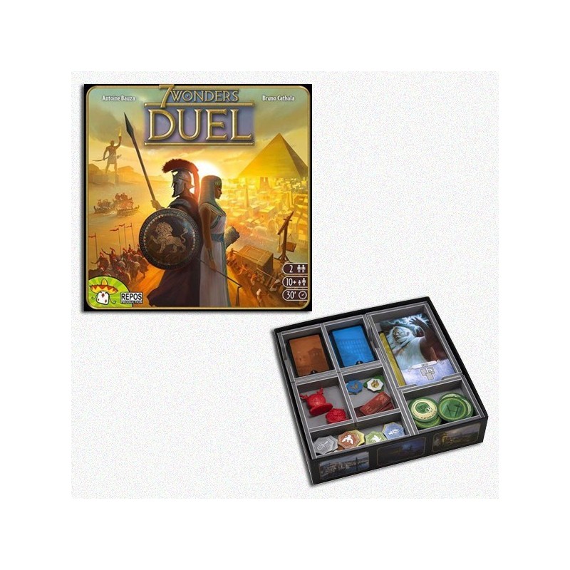 BUNDLE 7 Wonders Duel ITA + Organizer Folded Space in EvaCore - gioco da tavolo