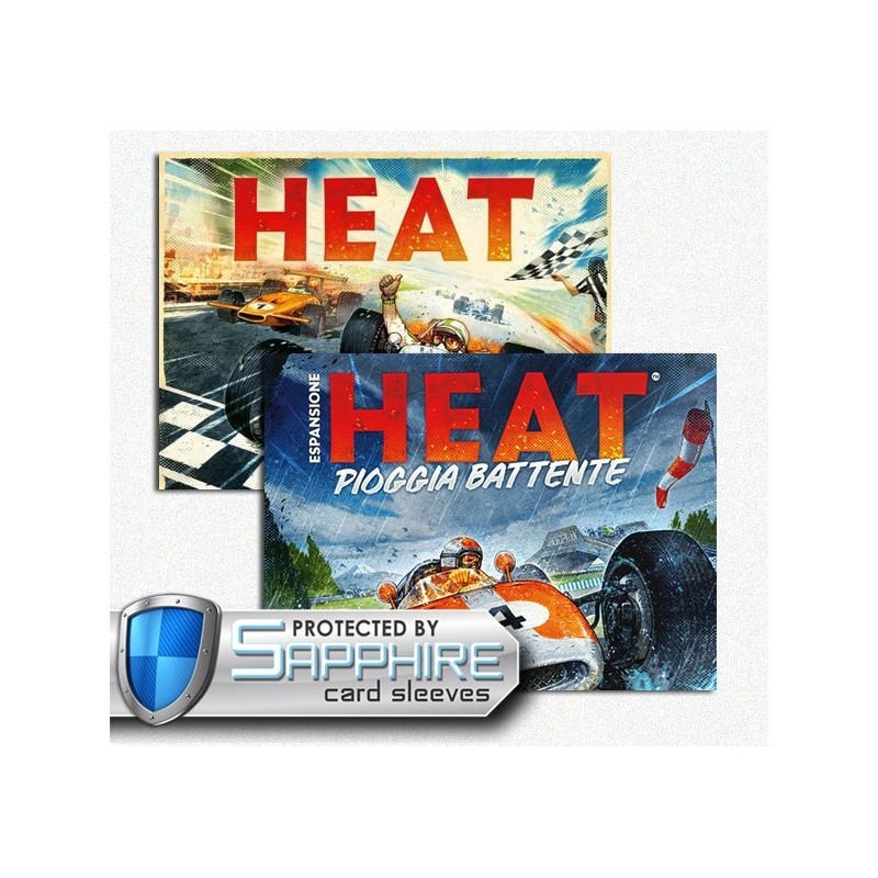 SAFEBUNDLE Heat: Pedal to the Metal + Pioggia Battente + bustine protettive - gioco da tavolo
