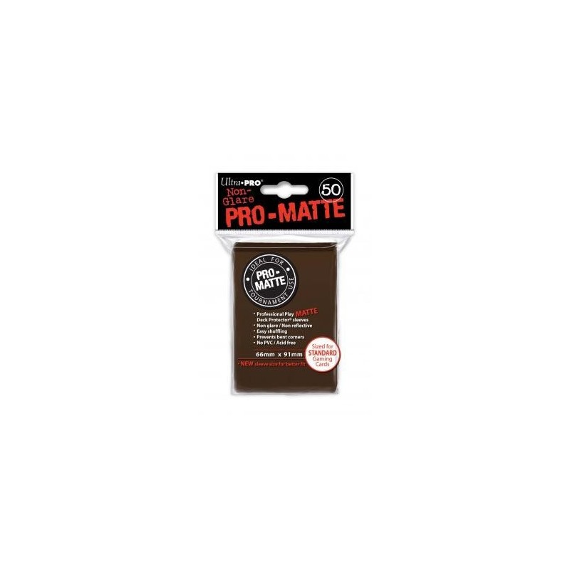 UltraPro - Bustine protettive 66x91 - PRO MATTE Retro MARRONE (50 bustine) UPR84189 - accessorio per giochi