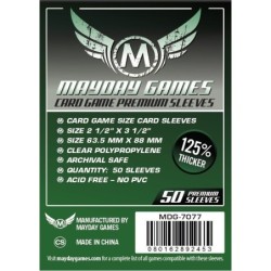 63,5x88 mm bustine protettive trasparenti MayDay (Premium GREEN) - 50 bustine MDG7077