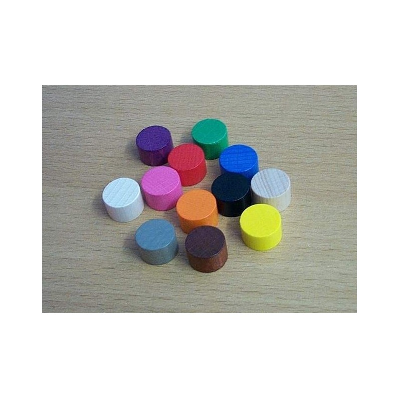Token cilindrico 15x10mm rosa scuro - accessorio per giochi