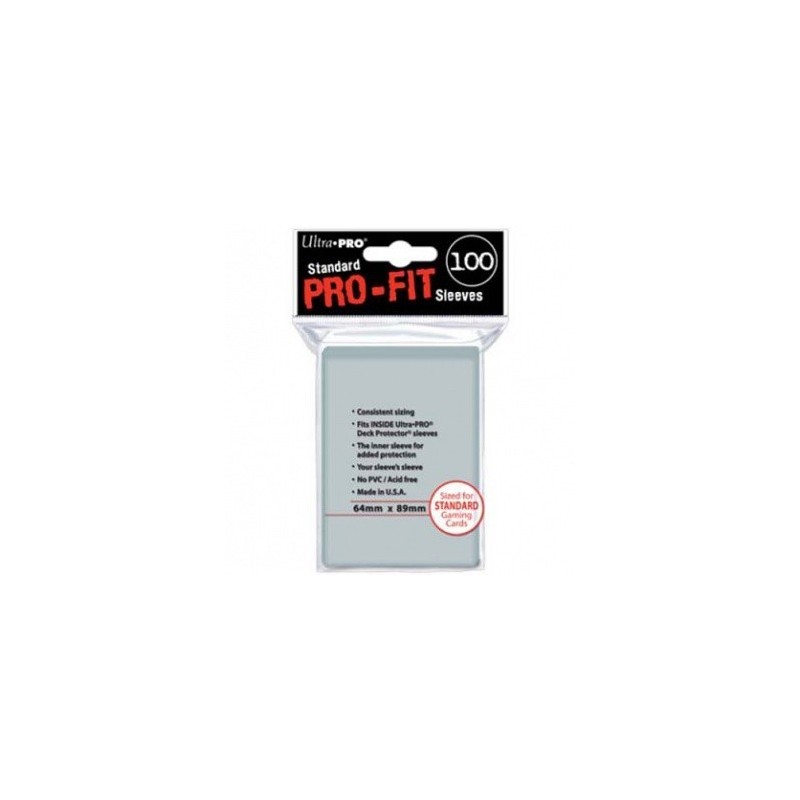 UltraPro - Bustine protettive trasparenti PRO-FIT 64x89 (100 bustine) UPR 82712 - accessorio per giochi