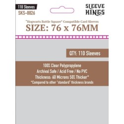 76x76 mm bustine protettive Sleeve Kings Hogwart Battle (110) - SKS8826