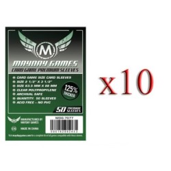 BUNDLE 10 pezzi 63,5x88 mm bustine (Premium GREEN) - 50 bustine