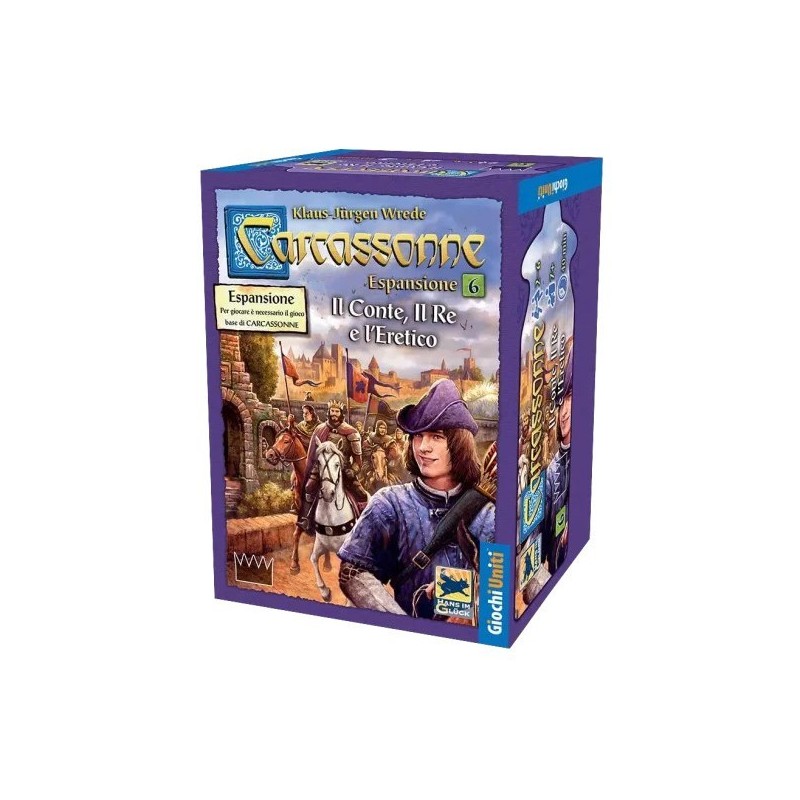 Il Conte, il Re e l'Eretico: Carcassonne ITA (New Ed.) - gioco da tavolo