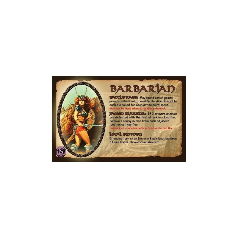 Barbarian: Defenders of the Realm - gioco da tavolo