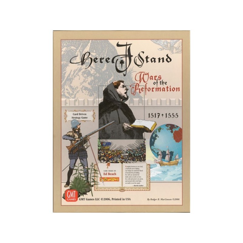 Here I stand (1st Ed.) + mappa de luxe separata. entrambi siglillati - gioco da tavolo