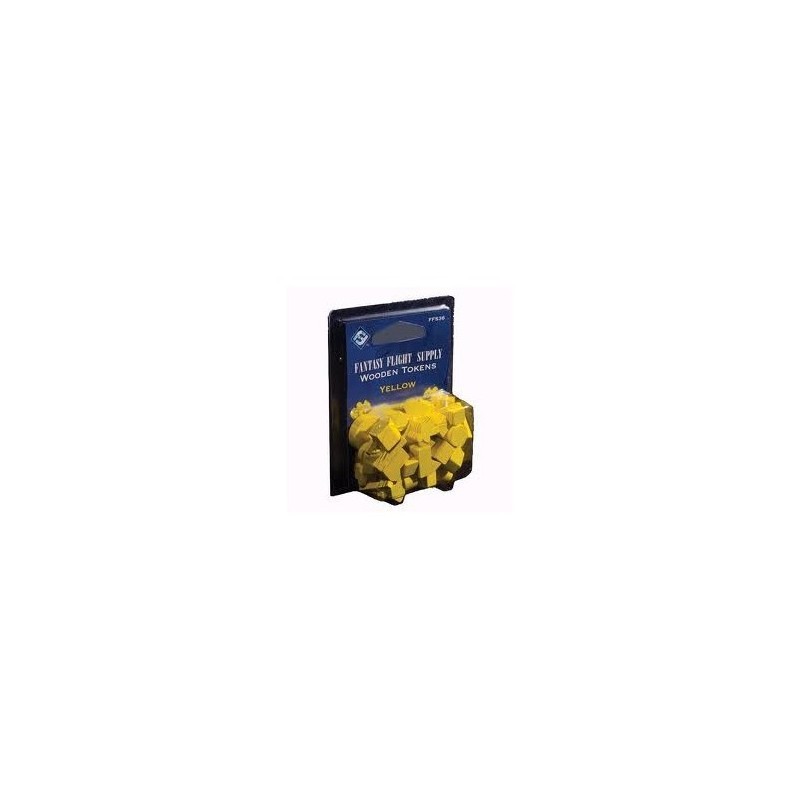 Wooden Gaming Token - Yellow - accessorio per giochi