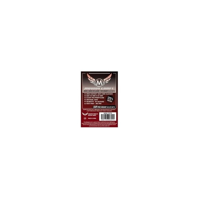 43x65 mm bustine protettive MayDay (Chimera Premium RED) - 50 bustine MDG7079 - accessorio per giochi