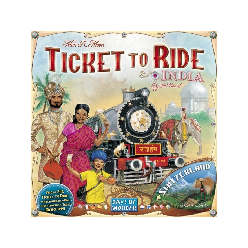 Ticket to Ride Map Collection: Volume 2 - India & Switzerland - gioco da tavolo