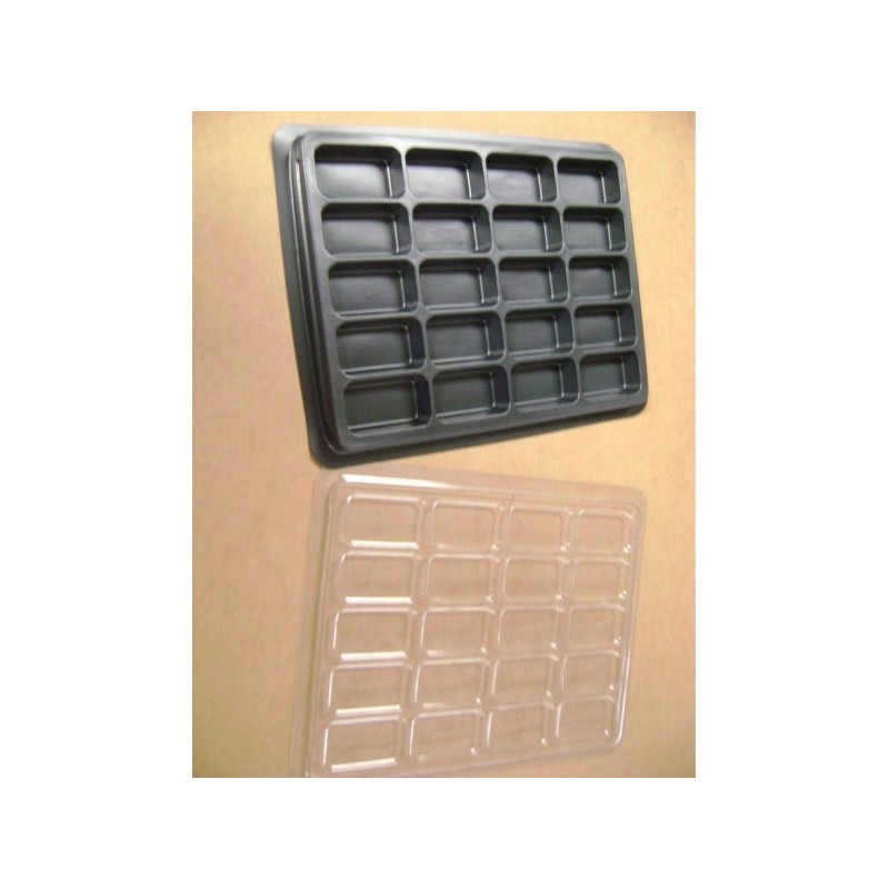 Contenitore portapedine a base nera (GMT Counter Tray with Lids) - accessorio per giochi