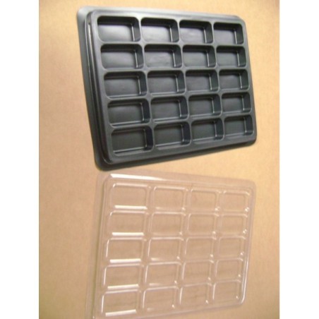Contenitore portapedine a base nera (GMT Counter Tray with Lids)