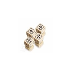 Set dadi Fudge - Avorio, Nero