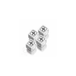 Set dadi Fudge - Bianco, Nero